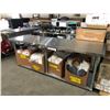 Image 1 : EFI Restaurant grade Stainless Steel Table with base (Approx. 9ft wide x 2 1/2ft Dept x 3 1/2 high)