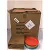 Image 1 : Box full of Molded Bamboo Dinnerware plates (Misc. Colours)