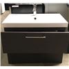 Image 2 : 2 1/2ft Marble Top Vanity - approx. 2 1/2ft wide x 1 1/2ft depth x 2ft height