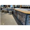 Image 2 : Large Wooden Bar - approx. 33ft x 20in - Bidder is responsible for removal