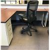 Image 2 : 4pc Office Furniture Set - 2pc L Table with 3 drawer Cabinet/ 2 Drawer Metal File Cabinet/ Office ch