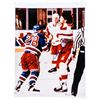 Image 1 : Tie Domi - Bob Probert "The Classic"  11 x14 Signed by Both, Tiny Crease on Side of Photo