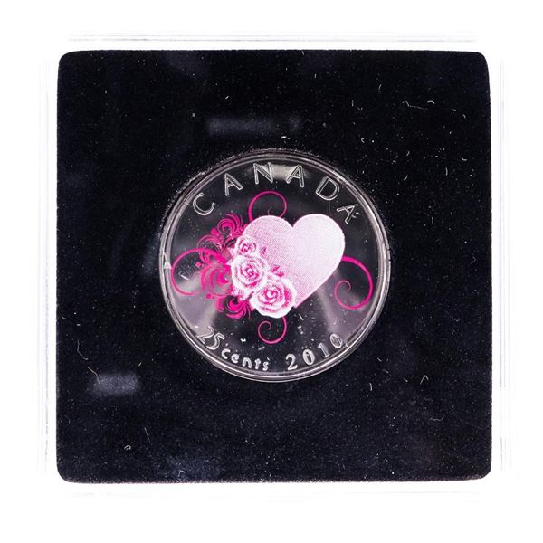 RCM 2010 Heart & Roses  Love Forever  Coin in a Quad