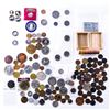 Image 1 : Box Lot (RED) of Misc. Coins, Tokens, Roll Etc.