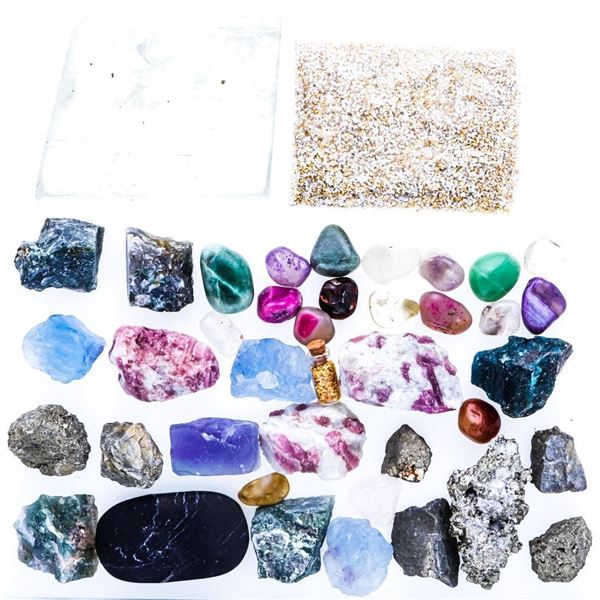 Over 2 Pounds Bulk Rough Madagascar Stones Mix - Large 1  Natural Raw Stones Crystal for Tumbling, C