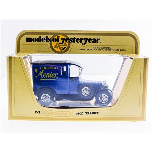 Matchbox Yesteryear Y3 1927 Talbot Van Dunlop Tyres, made England late 70s - Brand New Package, Neve