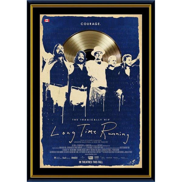 The Tragically Hip Framed Long Time Running Print with Gold LP - The Tragically Hip - 50-823