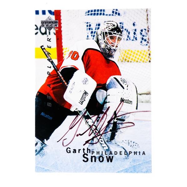 1996 Be A Player Card - Garth Snow - Autographed Card