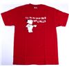 Image 1 : Retro Graphic Red Tee " I'll be on your bed, NO CALLS  Size M