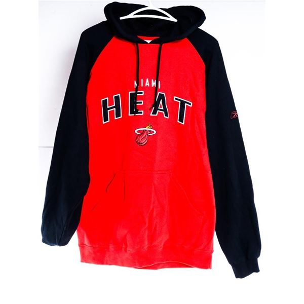 Reebok  Miami Heat  Logo Hoodie Size M  Red/Black