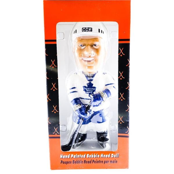 Genuine Hand Painted Bobble Head Doll, Sold Out Issue - Toronto Maple Leafs - Mats Sundin - Brand Ne