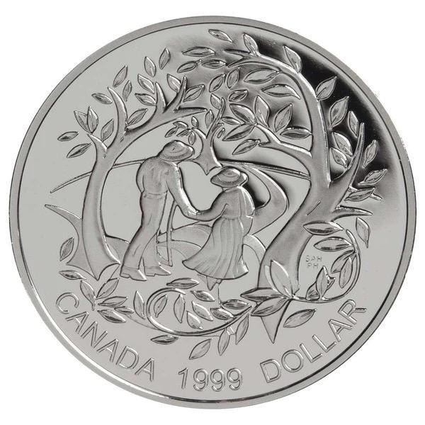 1999 $1 International Year of Older Persons - Sterling Silver Dollar