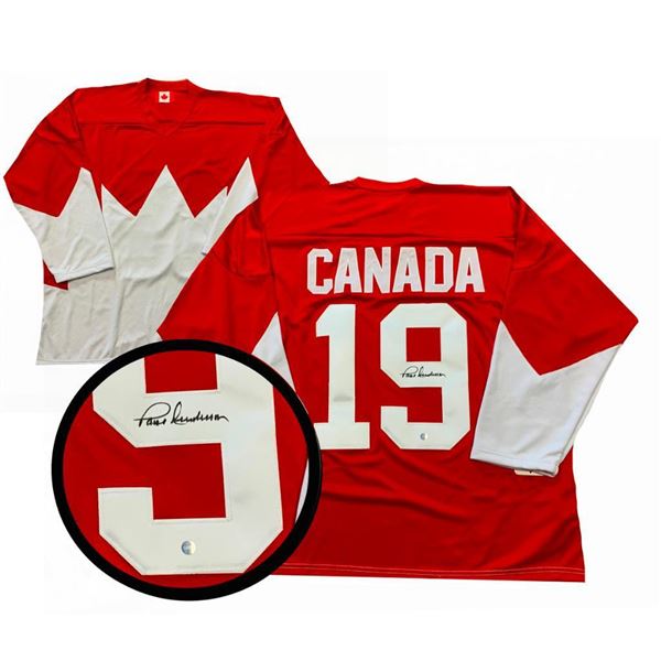 Henderson,P Signed Jersey Team Canada 1972 Summit Series Replica Red - Team Canada - 32-159