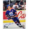 Image 1 : Messier,M Signed 8x10 Photo Oilers Blue-V Action - Edmonton Oilers - 63-739