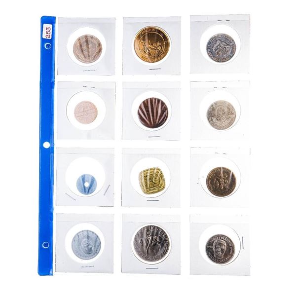 Group of 12 Tokens, Medallions - World - USA Vintage