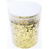 Image 1 : Assayers Plastic Collection Jar - 24kt Gold Leaf Flakes