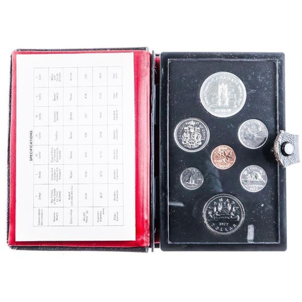 RCM 1977 Prestige Specimen Coin Set Black Leather Case