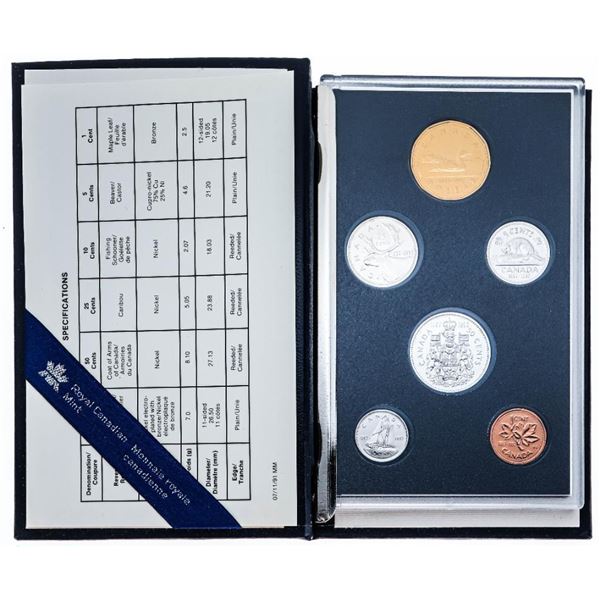 RCM 1992 Specimen Coin Set Blue Case Book Style