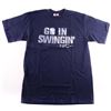 Image 1 : Nike Vintage Tee -"Go in Swingin" NYC Blue Size M Original Tags -100% Cotton - Exclusive Design Coll