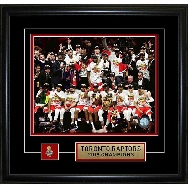 Toronto Raptors 2019 Champions Framed Team Photo