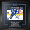 Image 1 : Rielly,M Signed 8x10 Etched Mat Maple Leafs Blue Skating With Puck-H - Toronto Maple Leafs - 90-319