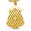 Image 6 : 22" GP Rope Style Necklace & Lion King Pendant - Swarovski Elements