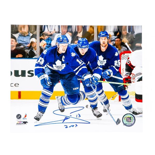 Toronto Maple Leafs Action Photo - Autographed Mats Sundin