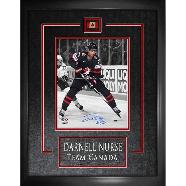 Nurse,D Signed 8x10 Etched Mat Canada Skating with Puck-V - Team Canada - 90-745