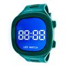 Image 1 : LED Watch, Large Dial, Multi Function - Green