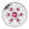 Image 1 : 2009 $20 Crystal Snowflake (Pink) - Pure Silver Coin