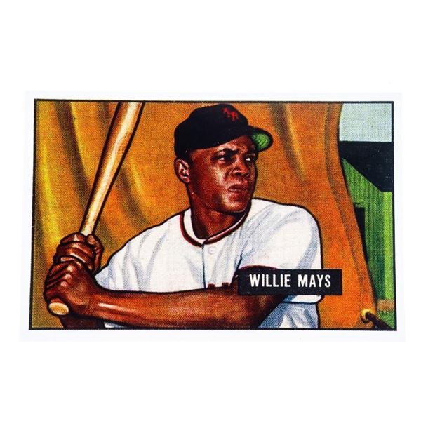 Willie Mays Baseball Picture Card - Replica