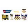 Image 1 : Grouping 7 Vintage Collector Pins - VISA, KODAK,BEST FOOD, LABATTS,ABC SPORTS,FEDEX,MEDIACOM.