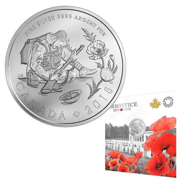 2018 $10 Armistice - Pure Silver Coin