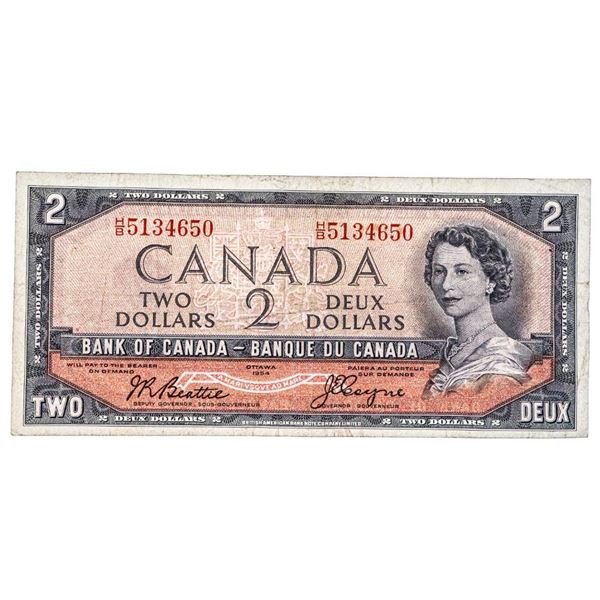 Bank of Canada 1954 $2 Devil's Face