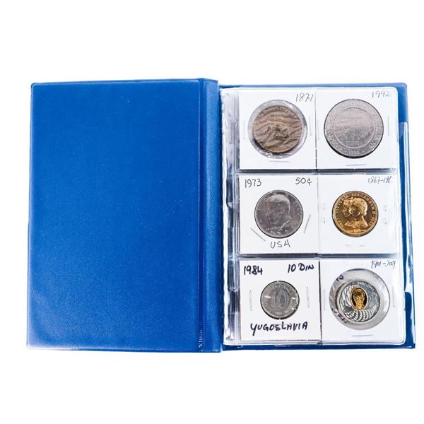 Coin Stock Book -24 Coins w/Silver