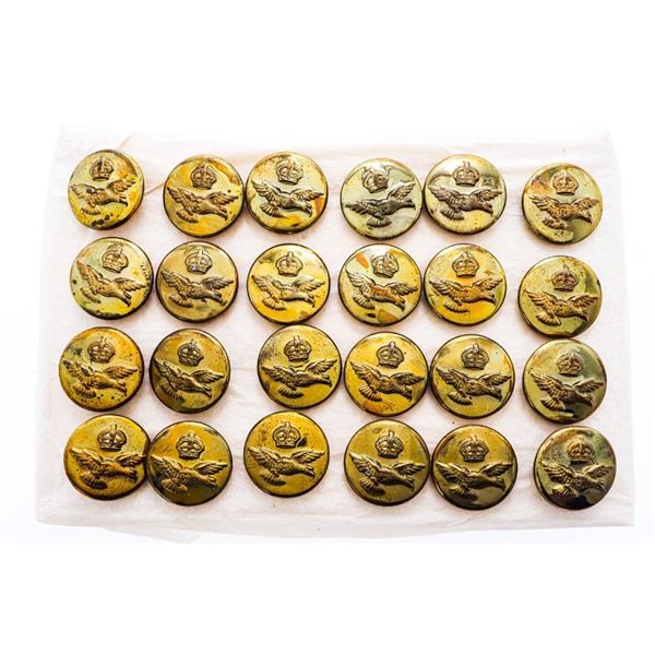 Original 'William Scully"Limited Packet of 24 R.A.F. Kings Crown Buttons.