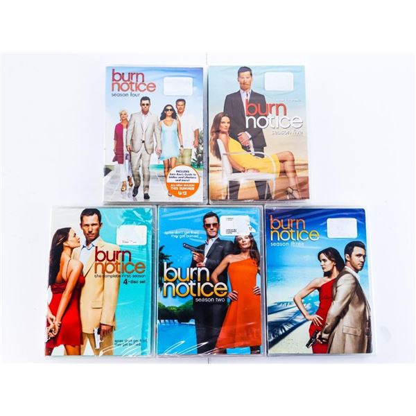 Lot 5 NEW Unopened "BURN NOTICE" Complete 5 Seasons