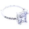 Image 1 : Danecraft - Emerald Cut Solitaire Ring - Size * CZ
