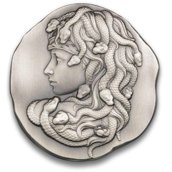 ARGENTIA .9999 Fine Silver - 10 oz. ASW - Ancient Greek Medusa