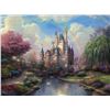 Image 1 : Thomas Kinkade (1958-2012) , A NEW DAY AT THE CINDERELLA CASTLE , Fine Art Print 44x34"