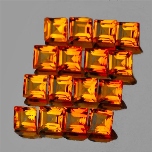 Natural Madeira Golden Yellow Citrine 20 Pcs - Flawless