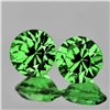 Image 1 : Natural Chrome Green Tsavorite Garnet Pair (Flawless-VVS)