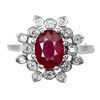 Image 1 : Natural Pigeon Blood Red Ruby Ring