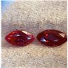 Natural Loupe Clean Vivid Red Untreated Ruby Pair - Certified