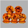 Natural Orange Sapphire 5 Pcs {Flawless-VVS}