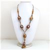 Image 1 : Natural Stone Tribal Queen Tibet Amber Royal Necklace