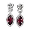 Image 1 : Natural Rhodolite Garnet Earrings