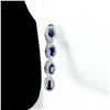 Image 1 : Natural Blue Sapphire Earrings