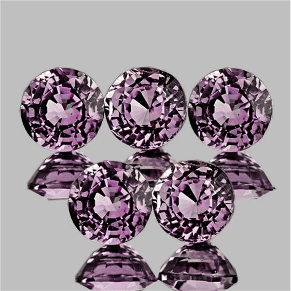 Natural Titanium Pink Burma Spinel 5 Pcs{Flawless-VVS1}