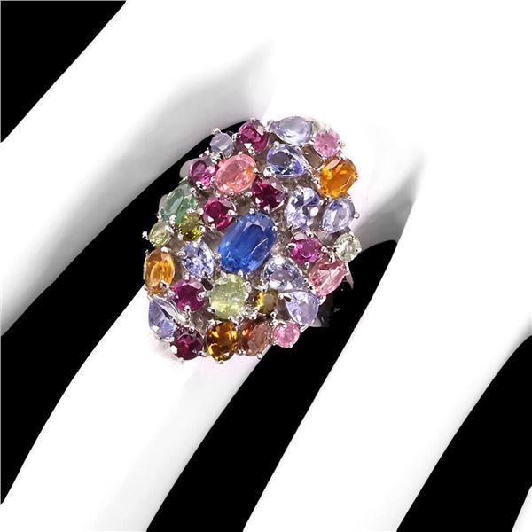 Natural Kyanite Tourmaline Ring